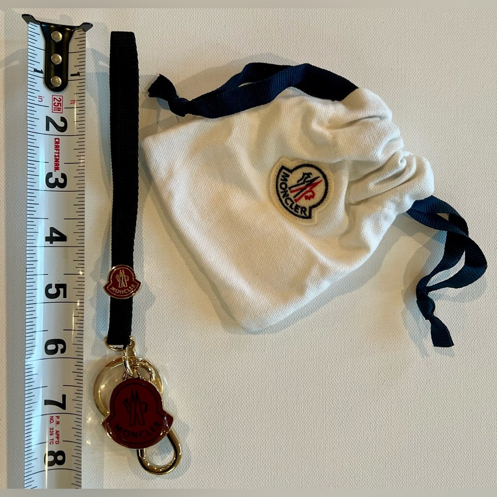 Moncler New Red and Gold Keychain Stocking Stuffer Christmas - Picture 4 of 4